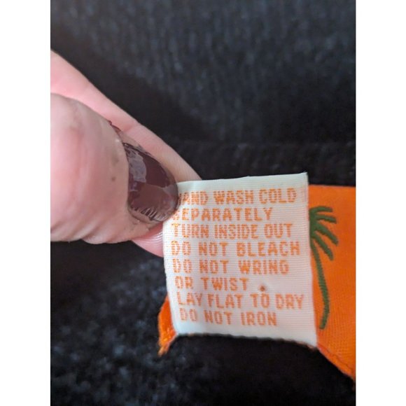 Hearts of Palm embellished chenille black sweater vest sz Large - Picture 5 of 6